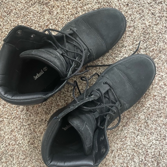 Timberland Black Suede Leather Women’s Boots - size 10 - Picture 2 of 5